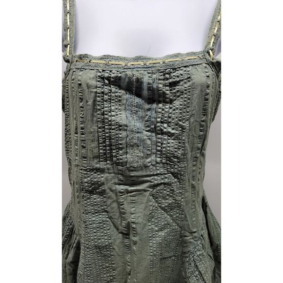 ASOS Textured Mini Dress in Light Green - Picture 5 of 10